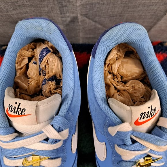 %Nike Air Force 1 ‘07 LV8 University Blue White Mens 12  A 23 - Picture 8 of 16